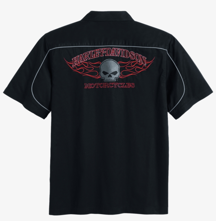Men's Short Sleeve Burning Skull Garage Shirt - Camisa Corinthians Toda Preta, transparent png download