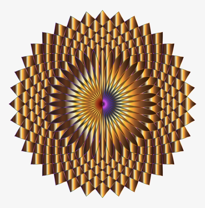 Abstract Art Drawing Symmetry Flower Line Art - Clip Art, transparent png download