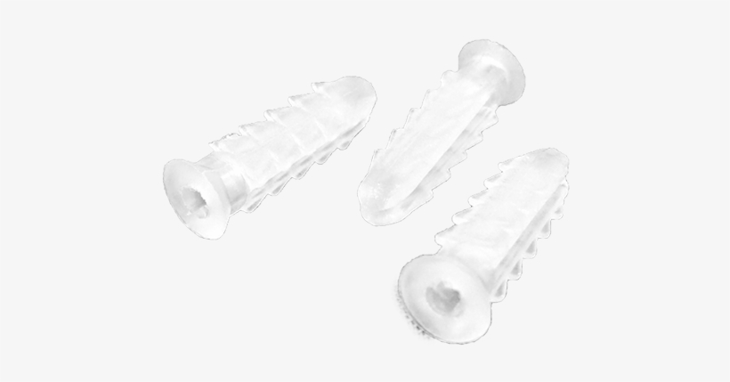 1/4” X 1” Clear Plastic Anchor - Worldtec Distributing Corp, transparent png download