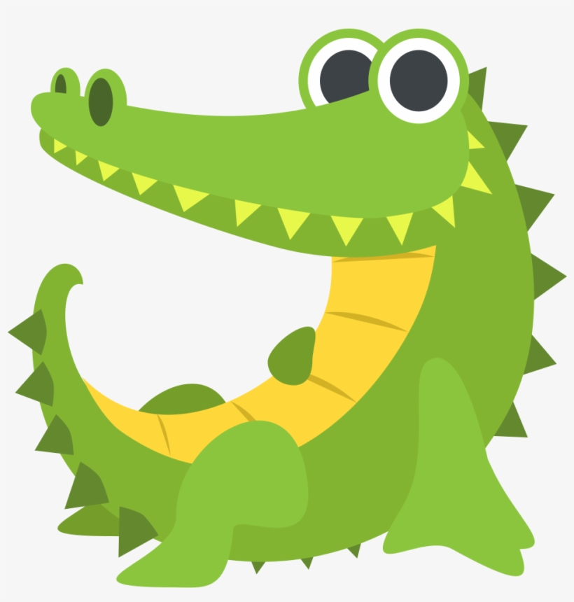 File - Emojione 1f40a - Svg - Crocodile Emoji, transparent png download