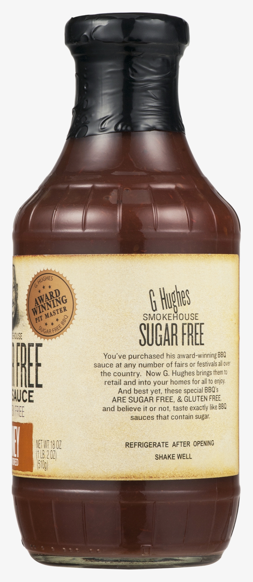 G Hughes Smokehouse Sugar Free Honey Flavored Bbq Sauce,, transparent png download