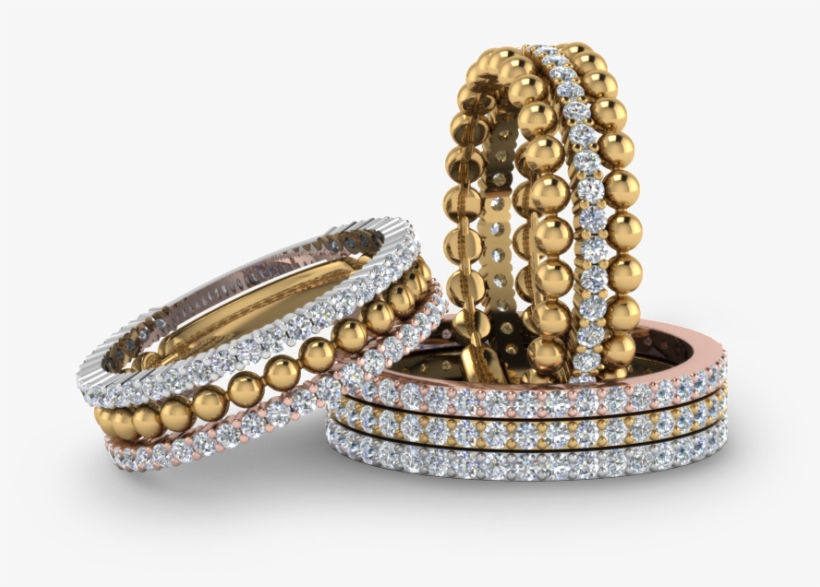 Stackable Rings And Bands - Stacked Rings Png, transparent png download