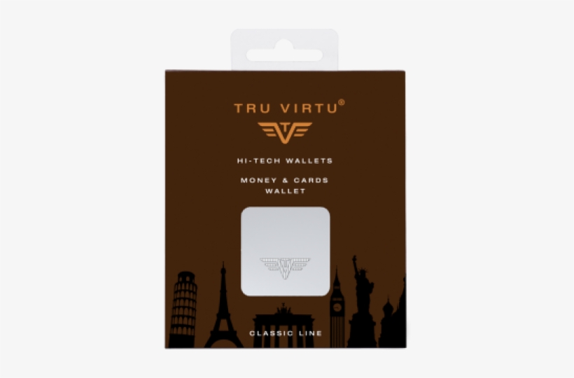 Money And Cards Classic Line - Tru Virtu Wallet Money & Cards, transparent png download