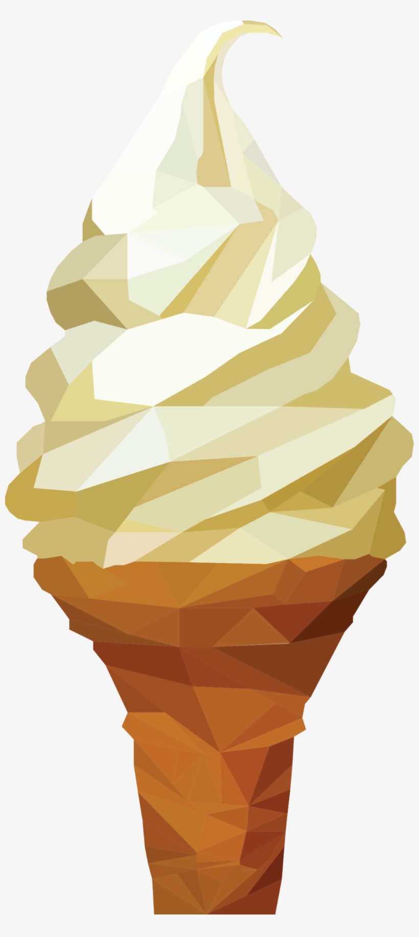 Graphic Download Geometric Cream Luke Drysdale Design - Ice Cream Discord Emote, transparent png download