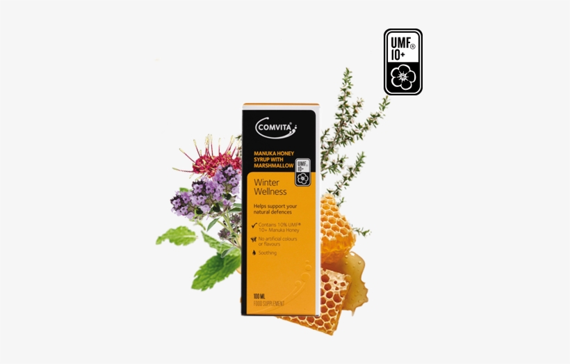 Comvita Manuka Honey Syrup Mullein 100ml 100ml, transparent png download