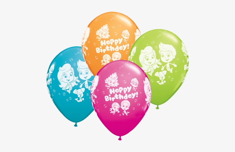 11" Bubble Guppies Birthday Latex Balloons X - Bubble Guppies Birthday Balloons - 11 Inch Balloons, transparent png download