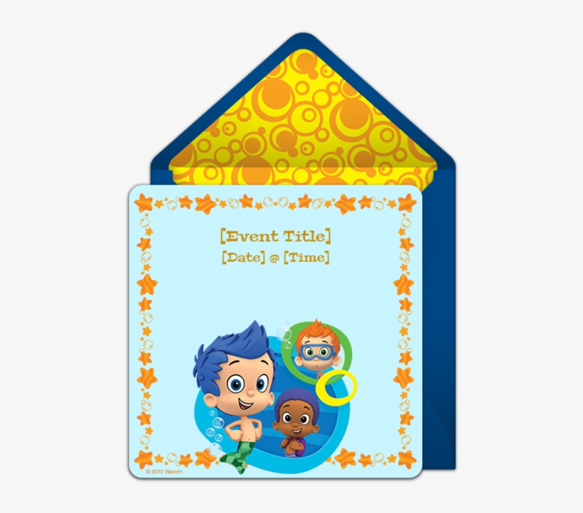 Free Bubble Guppies Invitations - Bubble Guppies, transparent png download