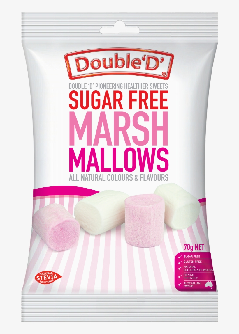 Double D Marshmallows Sugar Free, transparent png download