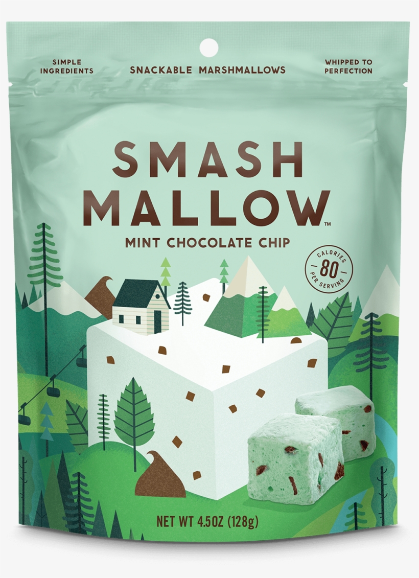 New Smashmallow Brand - Smashmallow Mint Chocolate Chip, transparent png download