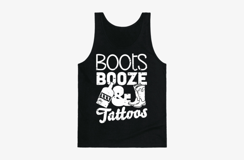 Boots Booze And Tattoos - Vegas Girl Trip Shirts, transparent png download