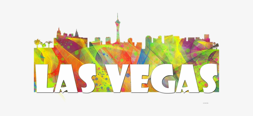 Click And Drag To Re-position The Image, If Desired - Trademark Art Las Vegas Nevada Skyline Mclr-2" By Marlene, transparent png download