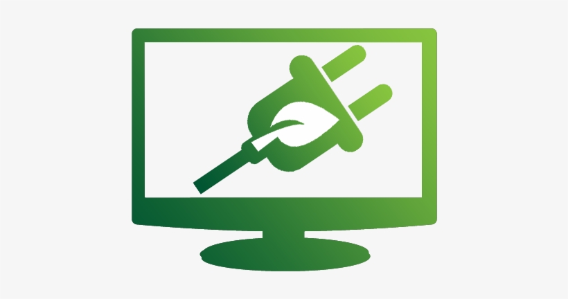 Computer Monitor And Power Plug - Computer Monitor, transparent png download