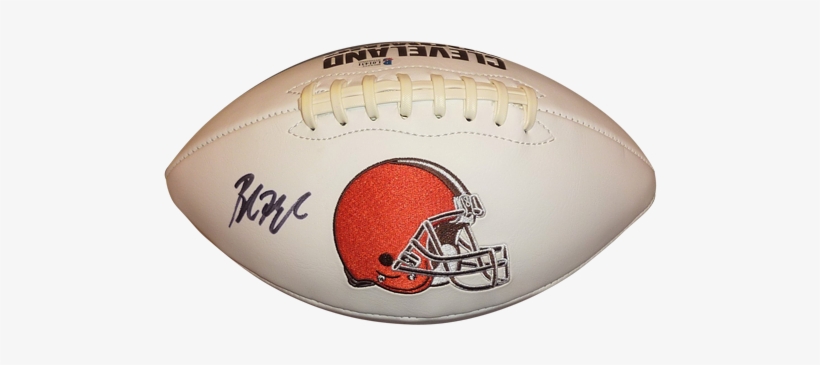 Baker Mayfield Autographed Cleveland Browns Logo Football - Bernie Kosar Autographed Ball - Logo Jsa Witnessed, transparent png download