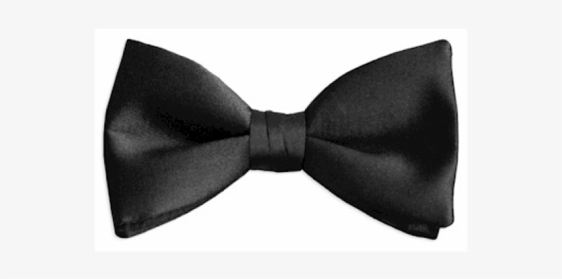 Blackbowtie Hasbel - Tieguys Black Silk Pre-tied Bow Tie, transparent png download