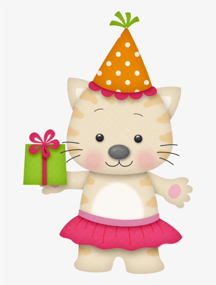 B *✿* Birthday Girl - Cat Birthday Clipart, transparent png download