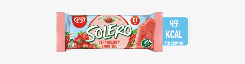 Solero Strawberry Smoothie - Eskimo Eis Solero Strawberry, transparent png download