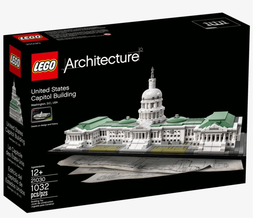 21030 United States Capitol Building - Lego 21030 United States Capitol Building, transparent png download
