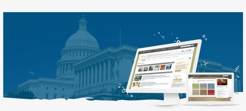 Architect Of The Capitol's Website On Screen Framed - United States Capitol, transparent png download