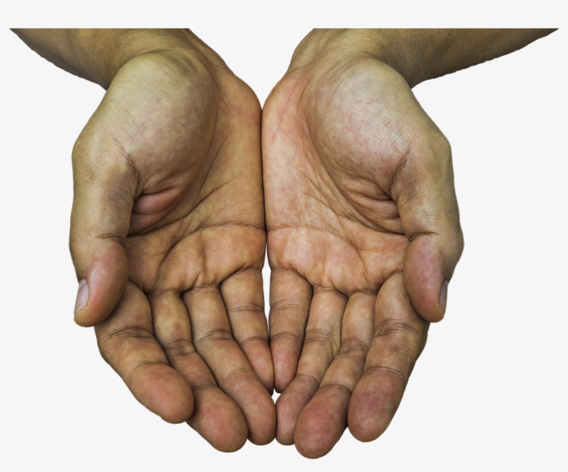 Receiving Hands 1920865 480 - Mount Of Saturn Mole, transparent png download