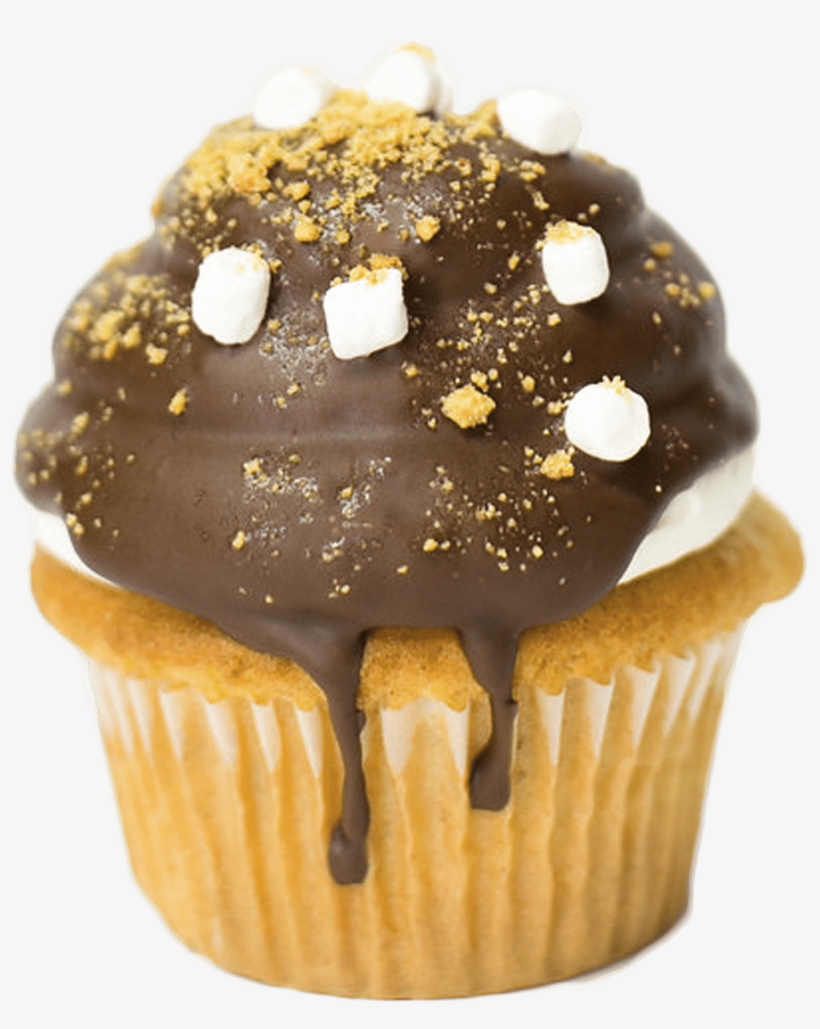 S'mores Cupcake - Cupcake, transparent png download