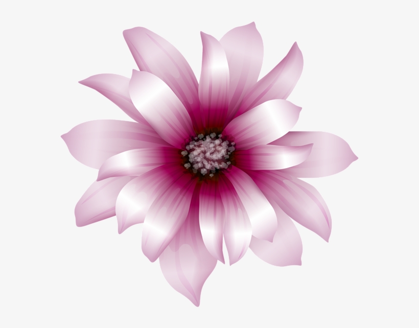 Pink Flower Clipart Large Flower - A4 Size Page Border, transparent png download