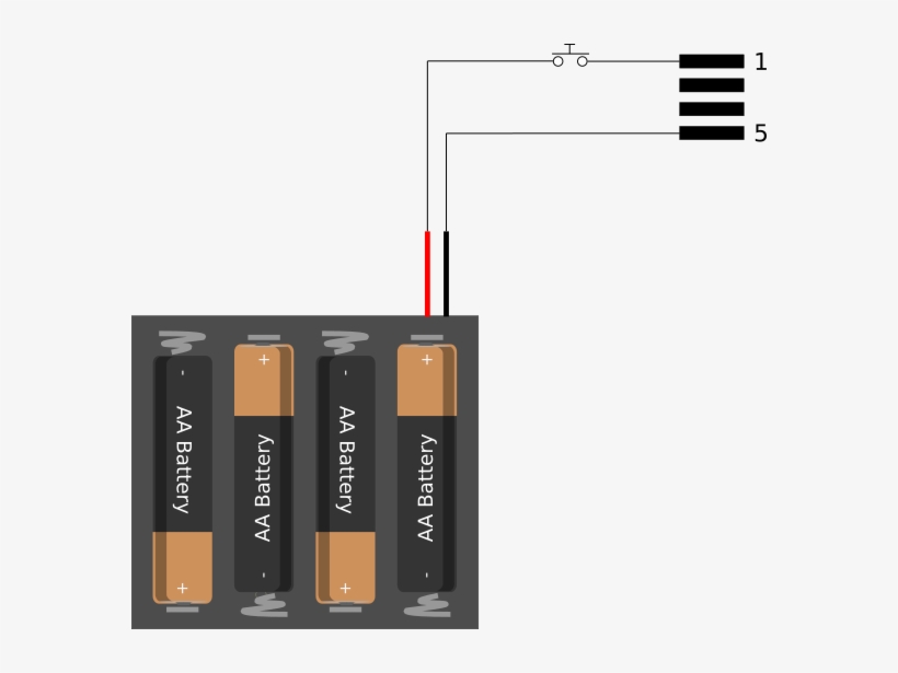 We Used A 4xaa Battery Pack And A Simple Momentary - Parallel, transparent png download