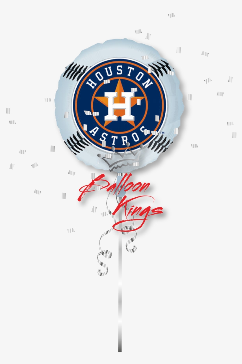 Houston Astros Ball - 18" Mlb Houston Astros Baseball - Mylar Balloons Foil, transparent png download