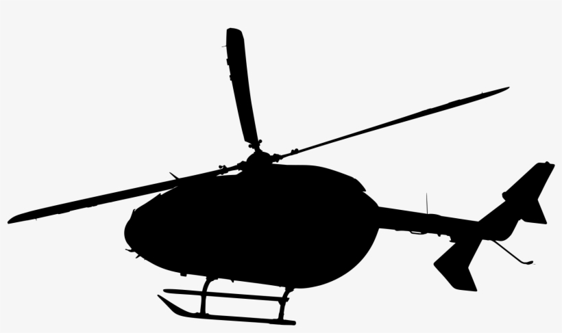 Military Helicopter Boeing Ah 64 Apache Sikorsky Uh - Helicopter Silhouette Png, transparent png download
