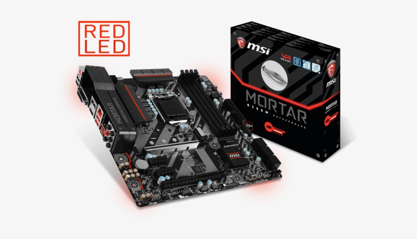 Intel B250 Motherboards B250m Mortar - Msi B250m Mortar Micro Atx, transparent png download