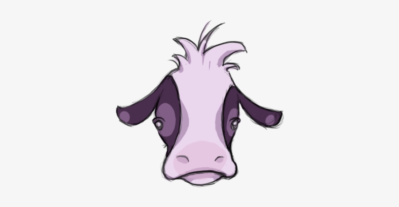 Cow Head - Cartoon, transparent png download