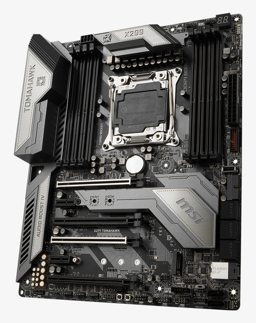 Underneath The Fearsome Exterior, These Motherboards - Msi Tomahawk X299, transparent png download