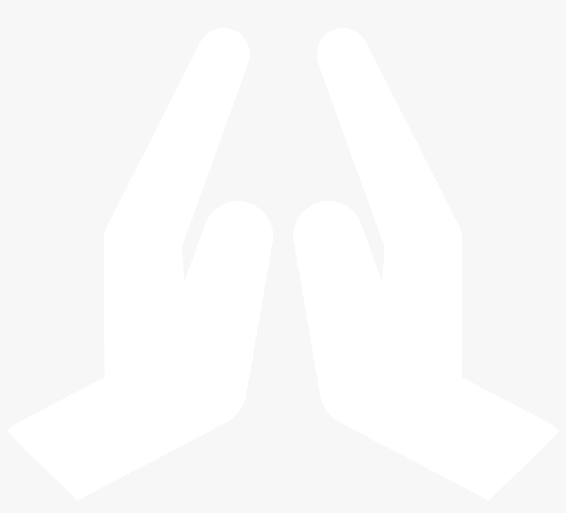 Praying - Praying Hands Png White, transparent png download