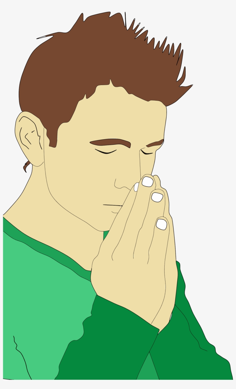 This Free Icons Png Design Of Praying Man Portrait, transparent png download