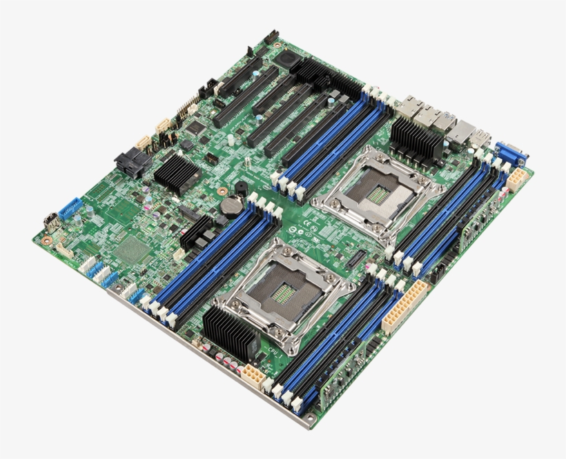 45 Degree Angle View - Intel Server Board S2600cwtr - Motherboard - Ssi Eeb, transparent png download
