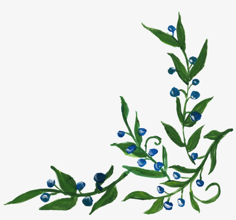 Flower Corner Design Png - Png Free Transparent Flower Corner, transparent png download