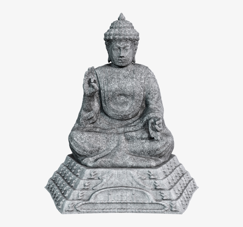 Buddha, Stone Figure, Sitting, Sculpture, Siddhartha - Buddha, transparent png download
