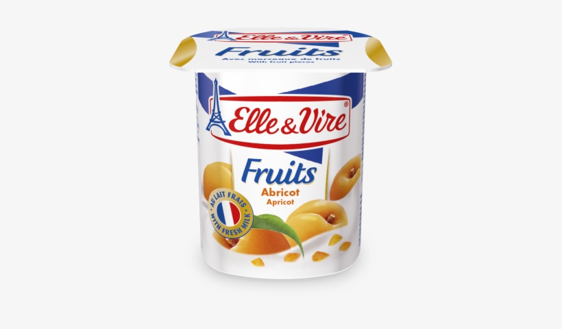 Apricot - Yogurt Elle & Vire, transparent png download