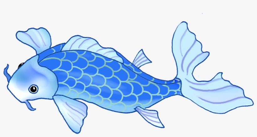 Very Blue Koi Fish - Koi, transparent png download
