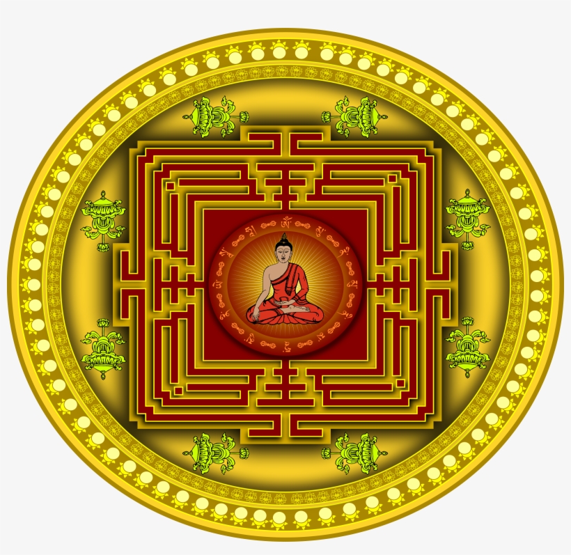 This Free Icons Png Design Of Mandala With Buddha, transparent png download