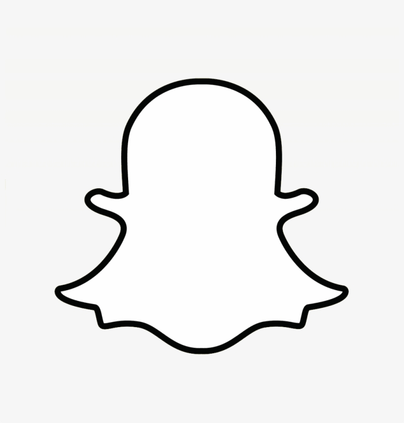 Vine Logo Png White - Snapchat Logo Schwarz, transparent png download