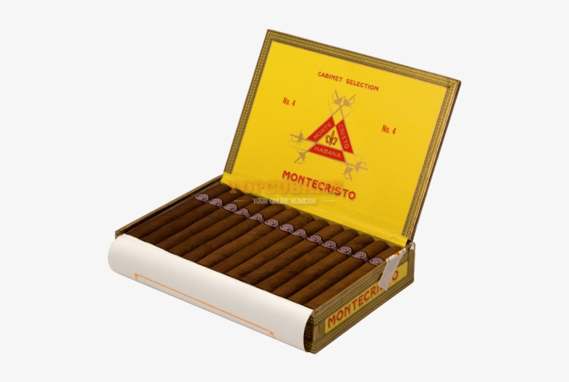 4 Box Of - Montecristo Number 2 Box, transparent png download
