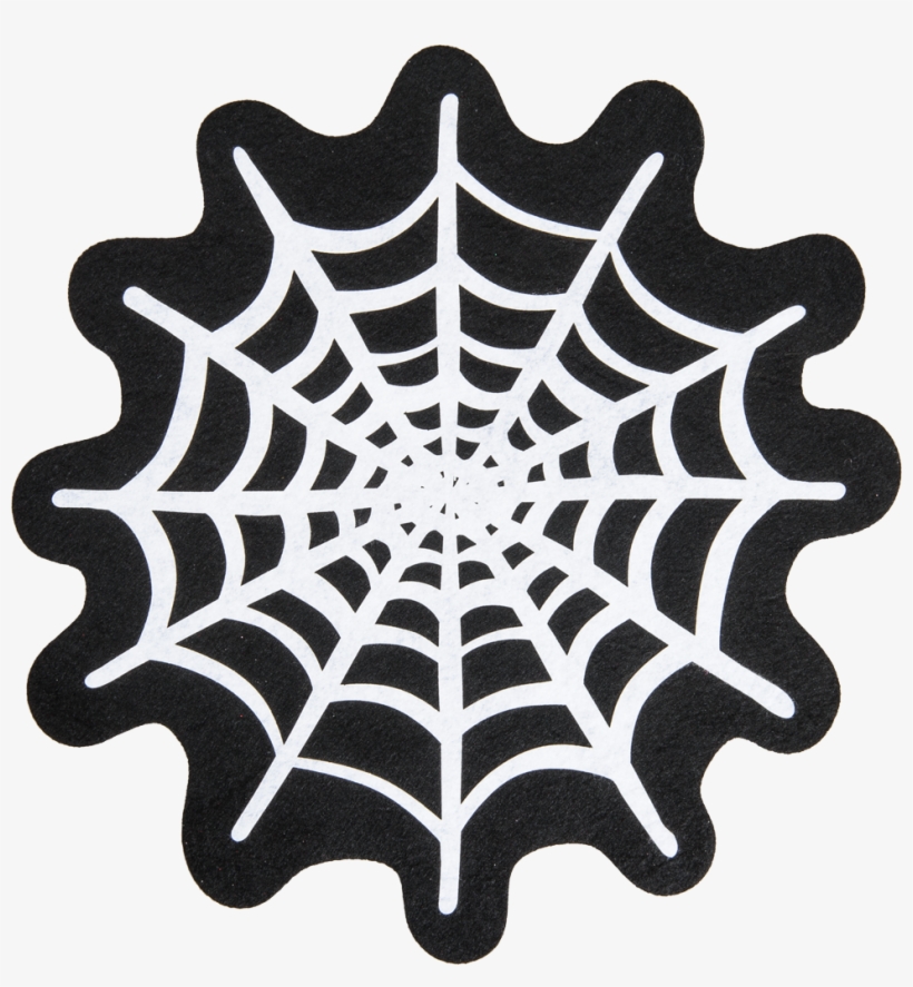 Spider&amp - # - 45 - Web Placemat, White, White, - Dækkeserviet Med Spindelvævsmotiv, Hvid Børn, transparent png download