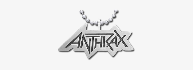 Anthrax Sterling Silver Pendant & Chain - Silver, transparent png download