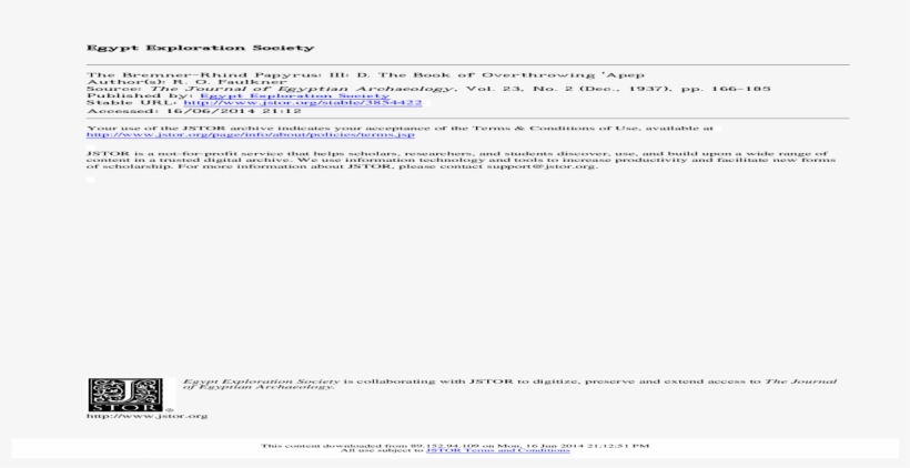 The Bremner-rhind Papyrus - Document, transparent png download
