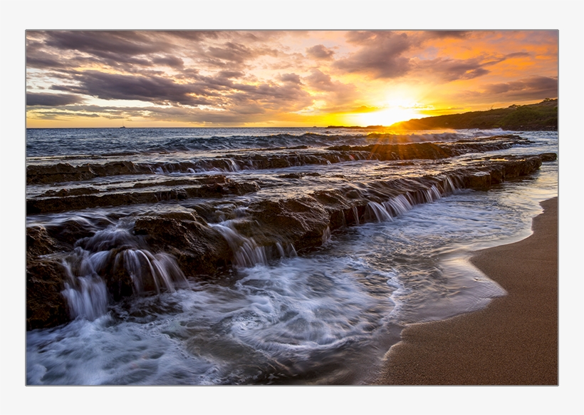 Ocean Sunset Beauty - The Deserio Gallery - Photography, Copper Art, &, transparent png download