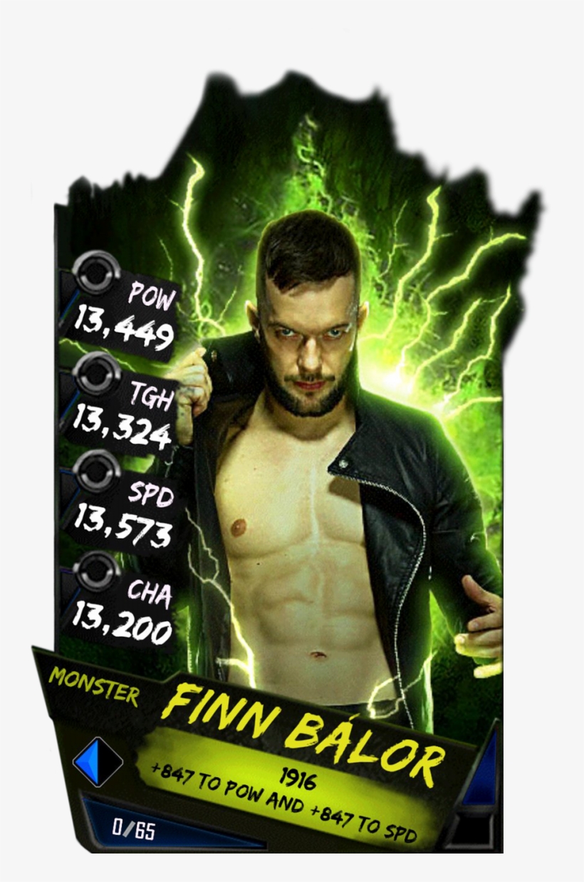 Finnbalor S4 17 Monster - Wwe Supercard Monster Cards, transparent png download