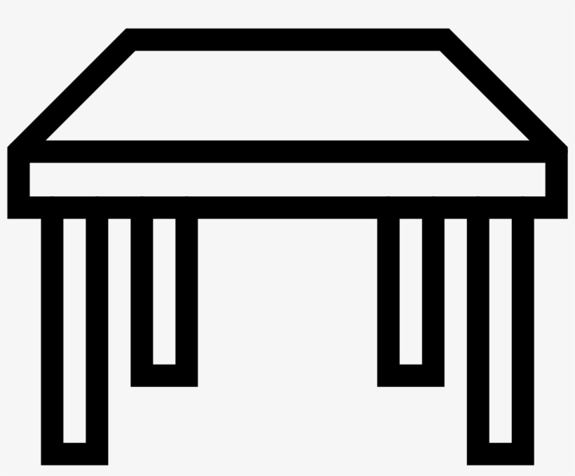 It's A Picture Of A Table With Four Legs And Its' Long - Pavilion Clip Art, transparent png download