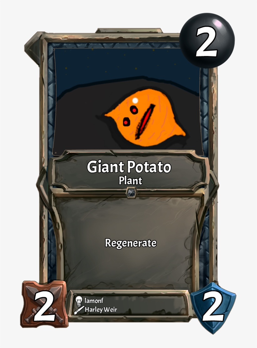 [card] Giant Potato - Collective Community Card Game, transparent png download