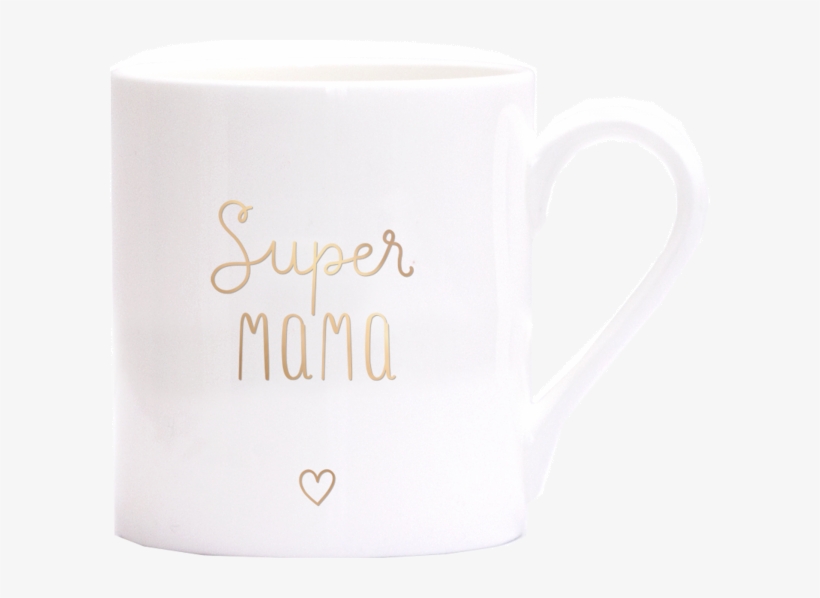 Fine Bone Becher Supermama Gold - Coffee Cup, transparent png download