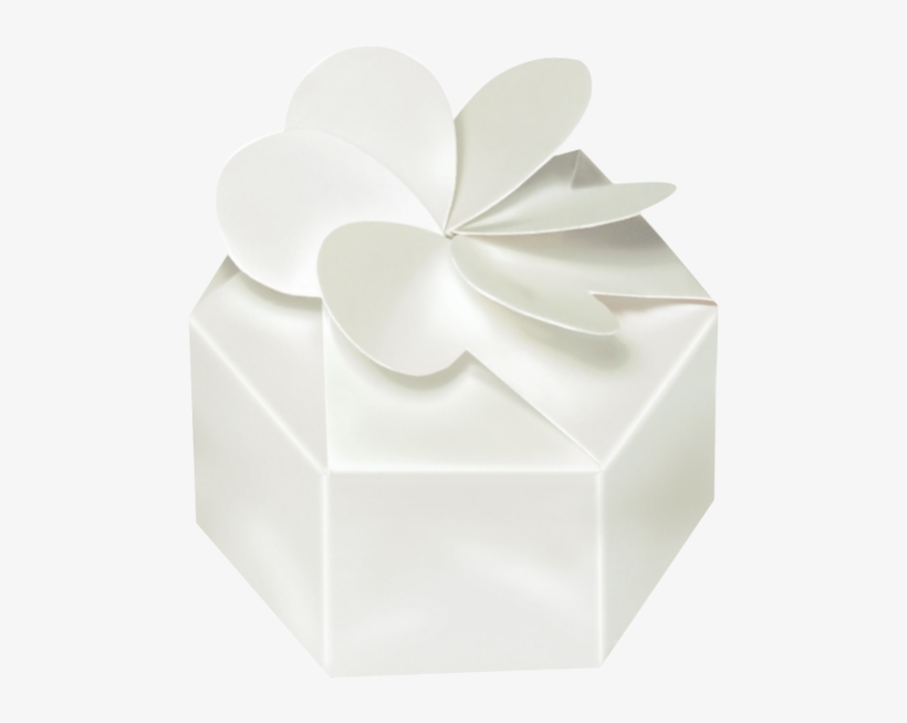 Petal Favour Boxes - Petal Pearl White Favour Boxes 7cm Dia Pack Of 12, transparent png download